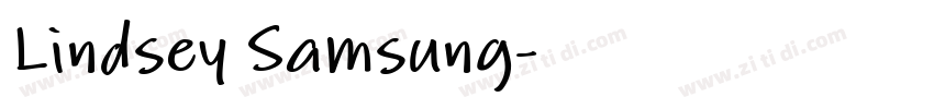 Lindsey Samsung字体转换